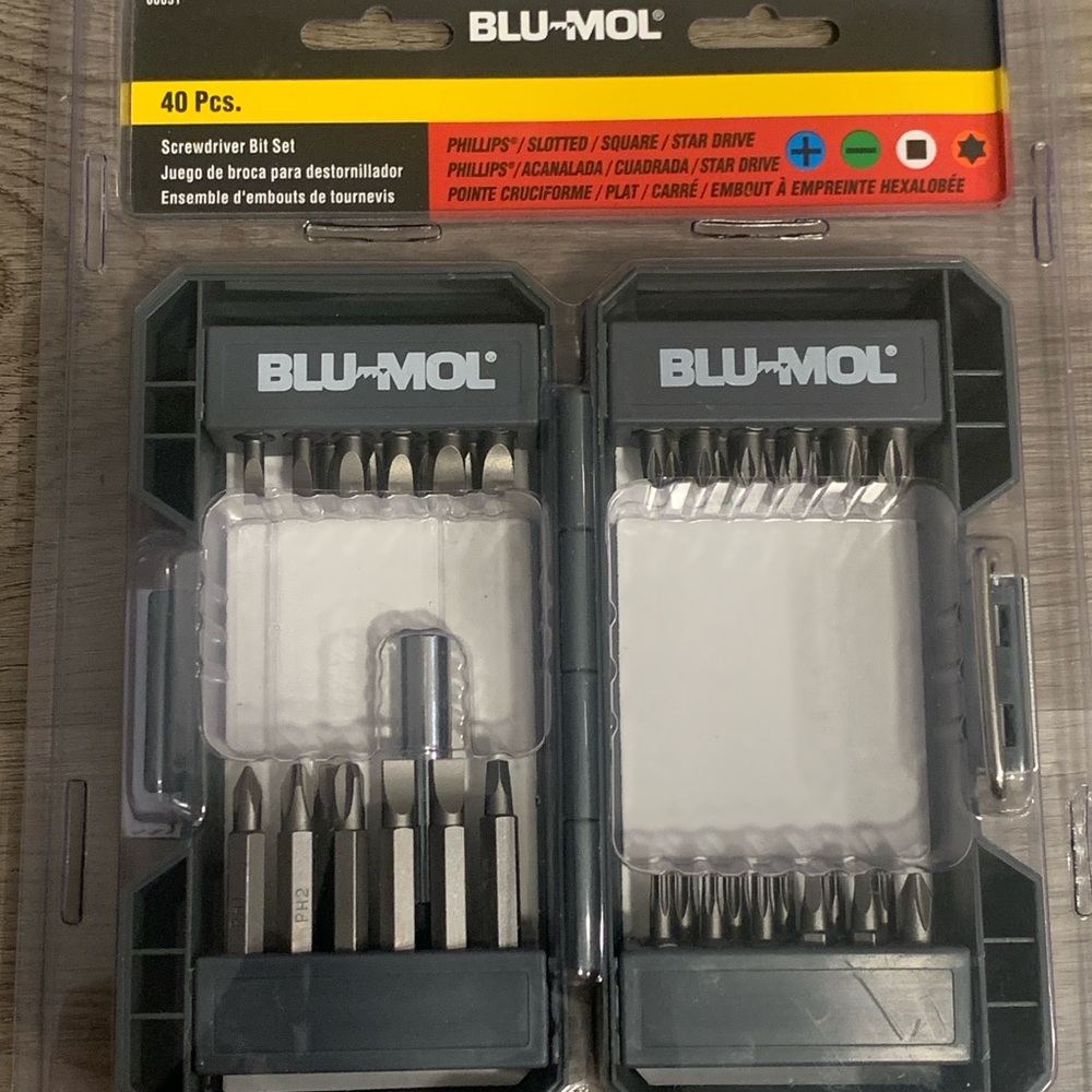 Blu Mol 40pc Screwdriver Bit Set